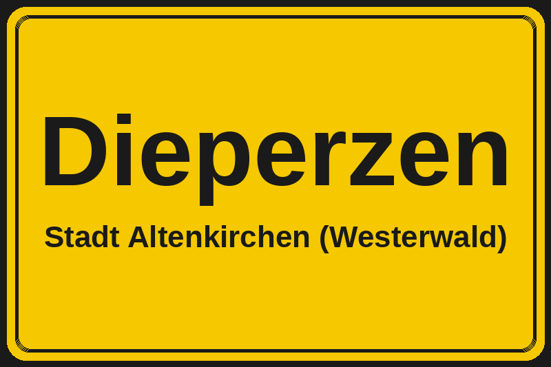 Dieperzen (Altenkirchen (Westerwald)) – Hotels im Stadtteil Ortsschild Dieperzen in Altenkirchen (Westerwald) – Hotels, Pensionen und Ferienwohnungen im Stadtteil