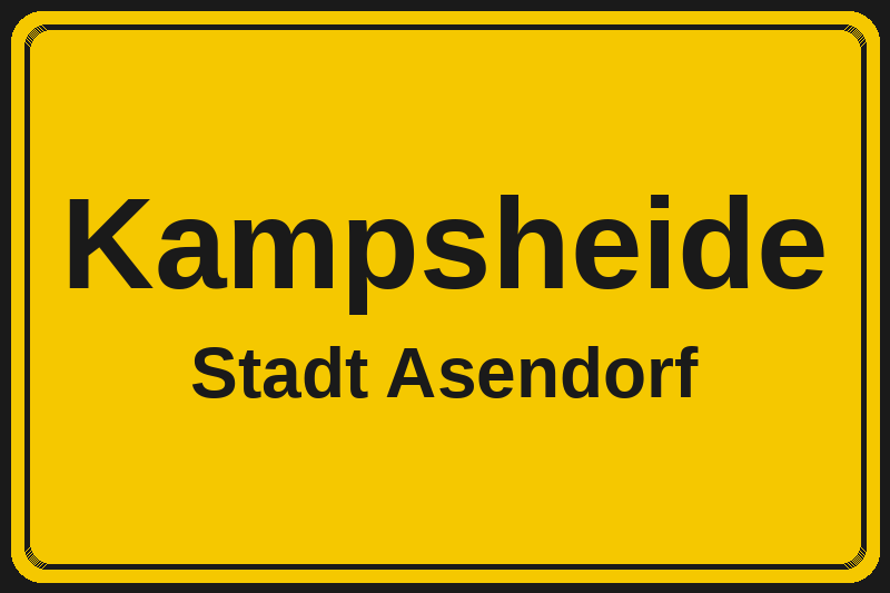 Kampsheide (Asendorf) – Hotels im Stadtteil Ortsschild Kampsheide in Asendorf – Hotels, Pensionen und Ferienwohnungen im Stadtteil