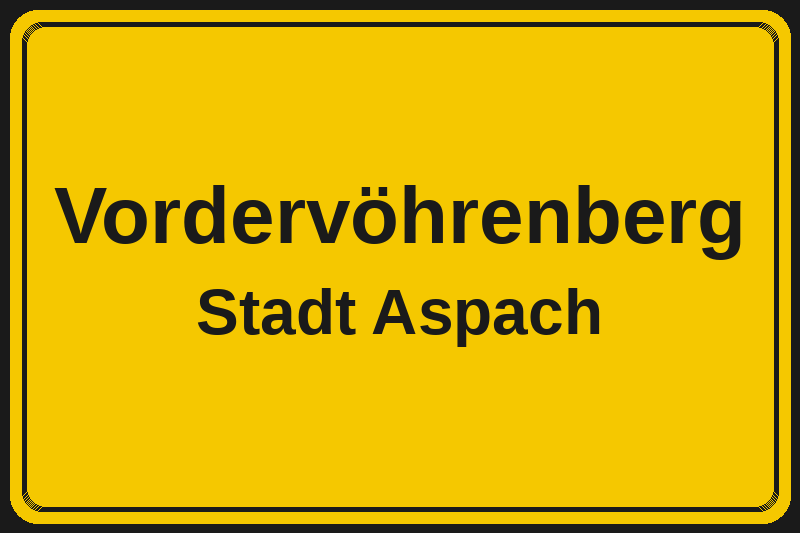 Vordervöhrenberg (Aspach) – Hotels im Stadtteil Ortsschild Vordervöhrenberg in Aspach – Hotels, Pensionen und Ferienwohnungen im Stadtteil