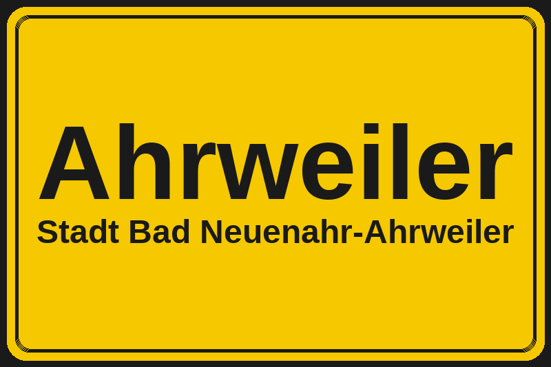 Ahrweiler (Bad Neuenahr-Ahrweiler) – Hotels im Stadtteil Ortsschild Ahrweiler in Bad Neuenahr-Ahrweiler – Hotels, Pensionen und Ferienwohnungen im Stadtteil