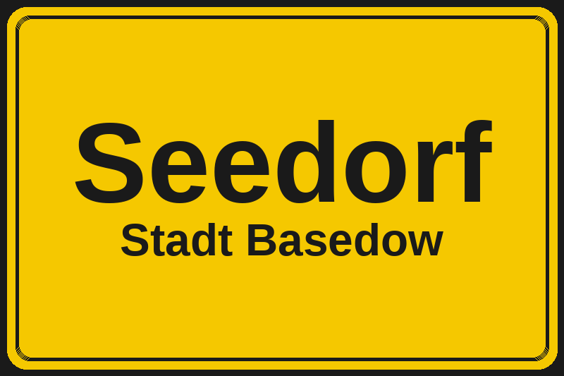 Seedorf (Basedow) – Hotels im Stadtteil Ortsschild Seedorf in Basedow – Hotels, Pensionen und Ferienwohnungen im Stadtteil