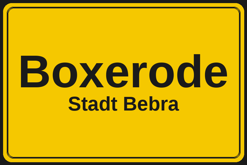 Boxerode (Bebra) – Hotels im Stadtteil Ortsschild Boxerode in Bebra – Hotels, Pensionen und Ferienwohnungen im Stadtteil