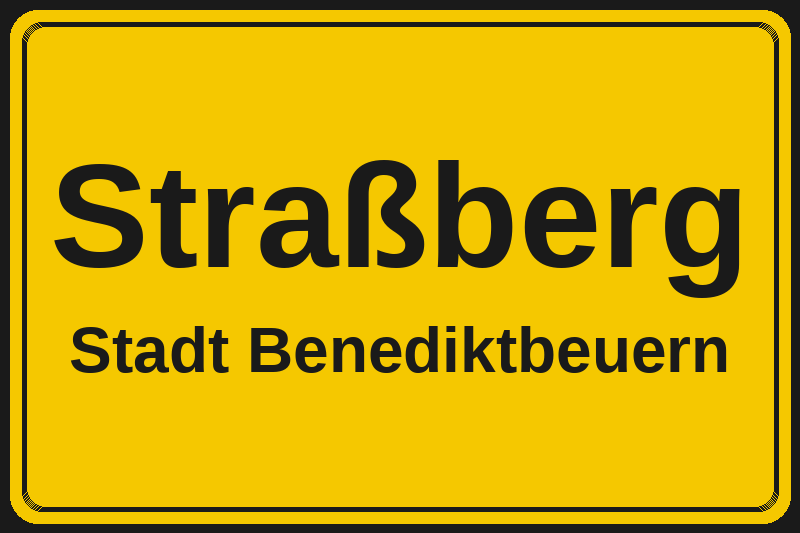 Straßberg (Benediktbeuern) – Hotels im Stadtteil Ortsschild Straßberg in Benediktbeuern – Hotels, Pensionen und Ferienwohnungen im Stadtteil