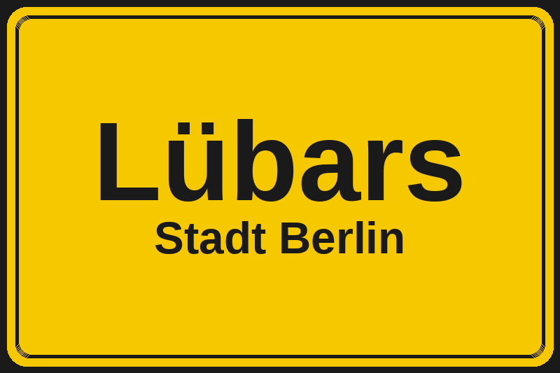 Lübars (Berlin) – Hotels im Stadtteil Ortsschild Lübars in Berlin – Hotels, Pensionen und Ferienwohnungen im Stadtteil