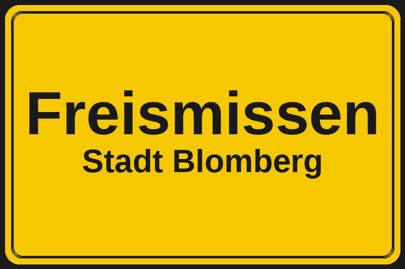 Freismissen (Blomberg) – Hotels im Stadtteil Ortsschild Freismissen in Blomberg – Hotels, Pensionen und Ferienwohnungen im Stadtteil