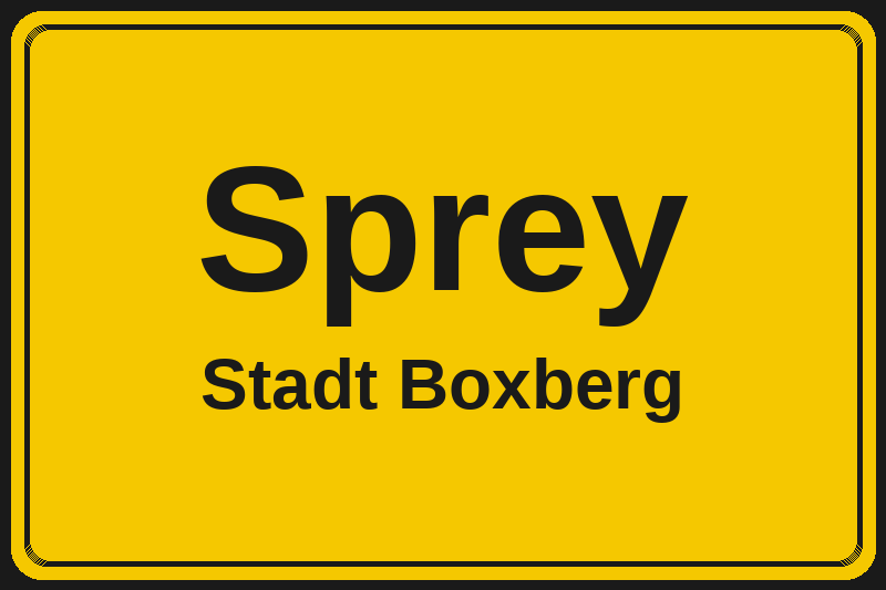 Sprey (Boxberg) – Hotels im Stadtteil Ortsschild Sprey in Boxberg – Hotels, Pensionen und Ferienwohnungen im Stadtteil