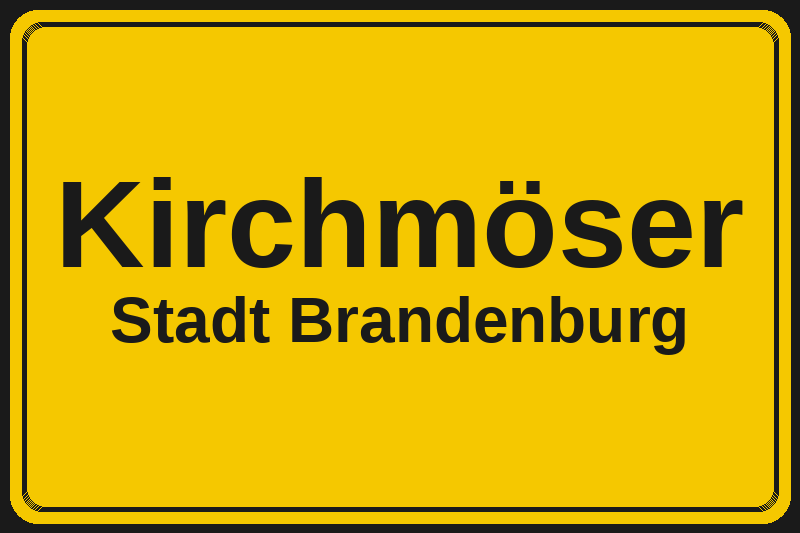 Kirchmöser (Brandenburg) – Hotels im Stadtteil Ortsschild Kirchmöser in Brandenburg – Hotels, Pensionen und Ferienwohnungen im Stadtteil