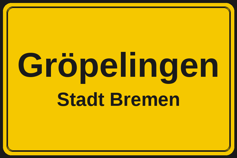 Gröpelingen (Bremen) – Hotels im Stadtteil Ortsschild Gröpelingen in Bremen – Hotels, Pensionen und Ferienwohnungen im Stadtteil