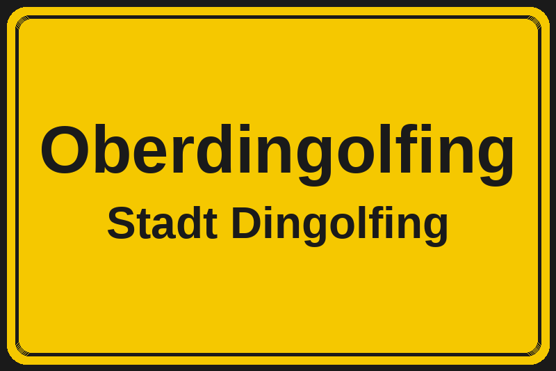 Oberdingolfing (Dingolfing) – Hotels im Stadtteil Ortsschild Oberdingolfing in Dingolfing – Hotels, Pensionen und Ferienwohnungen im Stadtteil