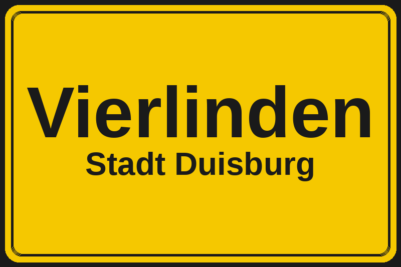 Vierlinden (Duisburg) – Hotels im Stadtteil Ortsschild Vierlinden in Duisburg – Hotels, Pensionen und Ferienwohnungen im Stadtteil