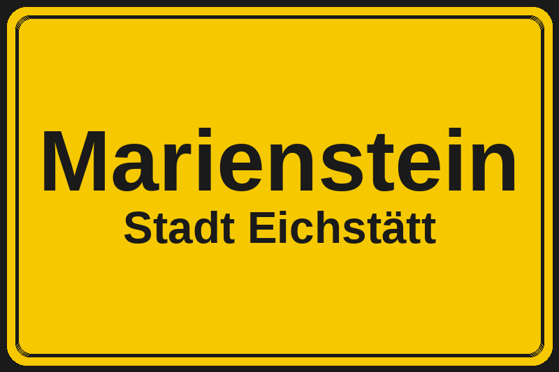 Marienstein (Eichstätt) – Hotels im Stadtteil Ortsschild Marienstein in Eichstätt – Hotels, Pensionen und Ferienwohnungen im Stadtteil