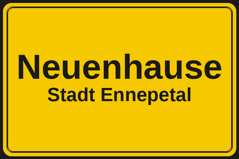Neuenhause (Ennepetal) – Hotels im Stadtteil Ortsschild Neuenhause in Ennepetal – Hotels, Pensionen und Ferienwohnungen im Stadtteil