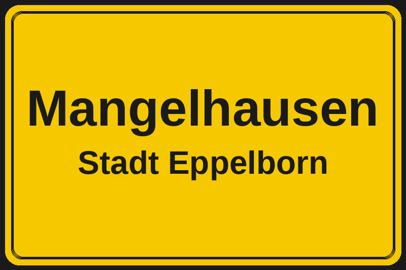 Mangelhausen (Eppelborn) – Hotels im Stadtteil Ortsschild Mangelhausen in Eppelborn – Hotels, Pensionen und Ferienwohnungen im Stadtteil