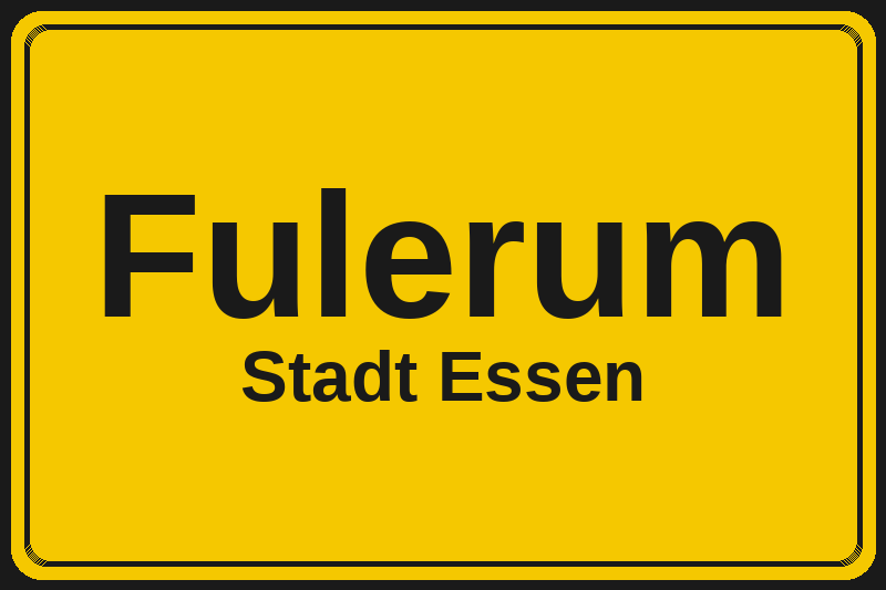 Fulerum (Essen) – Hotels im Stadtteil Ortsschild Fulerum in Essen – Hotels, Pensionen und Ferienwohnungen im Stadtteil