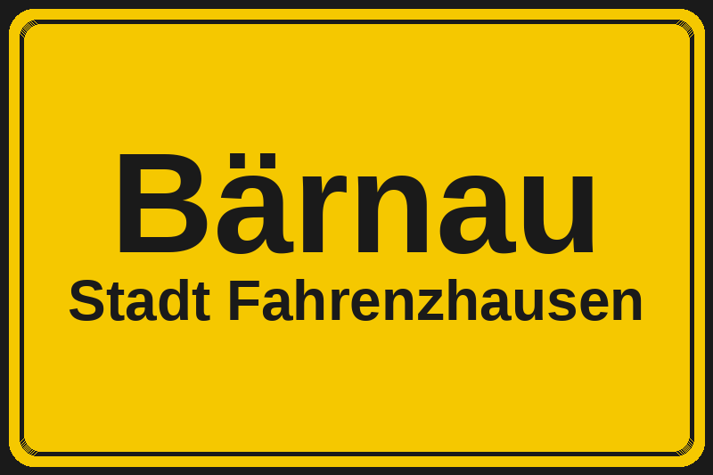 Bärnau (Fahrenzhausen) – Hotels im Stadtteil Ortsschild Bärnau in Fahrenzhausen – Hotels, Pensionen und Ferienwohnungen im Stadtteil