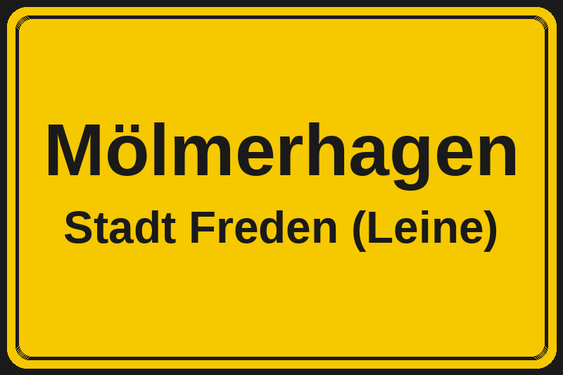 Mölmerhagen (Freden (Leine)) – Hotels im Stadtteil Ortsschild Mölmerhagen in Freden (Leine) – Hotels, Pensionen und Ferienwohnungen im Stadtteil