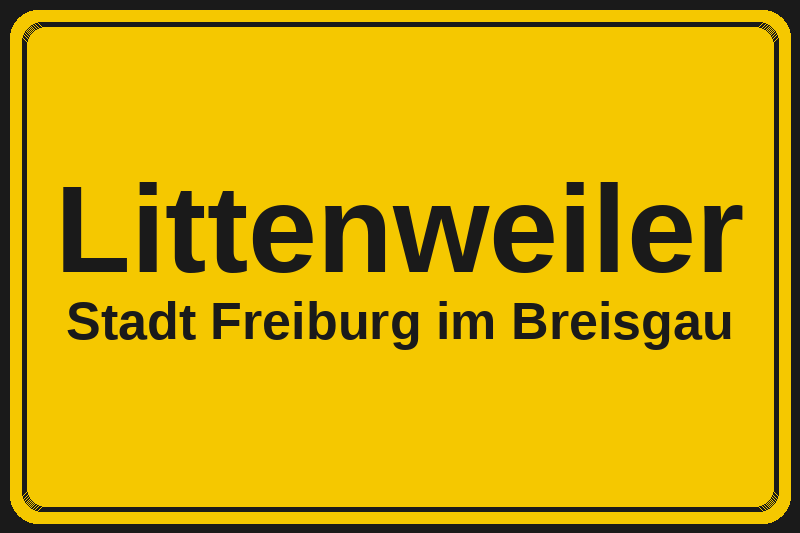 Littenweiler (Freiburg im Breisgau) – Hotels im Stadtteil Ortsschild Littenweiler in Freiburg im Breisgau – Hotels, Pensionen und Ferienwohnungen im Stadtteil