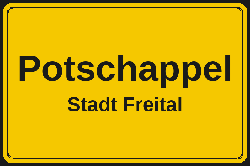 Potschappel (Freital) – Hotels im Stadtteil Ortsschild Potschappel in Freital – Hotels, Pensionen und Ferienwohnungen im Stadtteil