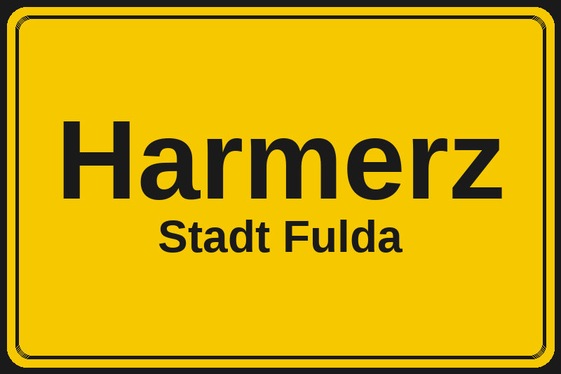 Harmerz (Fulda) – Hotels im Stadtteil Ortsschild Harmerz in Fulda – Hotels, Pensionen und Ferienwohnungen im Stadtteil