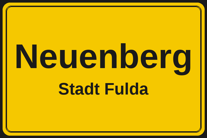 Neuenberg (Fulda) – Hotels im Stadtteil Ortsschild Neuenberg in Fulda – Hotels, Pensionen und Ferienwohnungen im Stadtteil