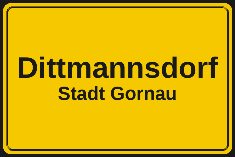 Dittmannsdorf (Gornau) – Hotels im Stadtteil Ortsschild Dittmannsdorf in Gornau – Hotels, Pensionen und Ferienwohnungen im Stadtteil