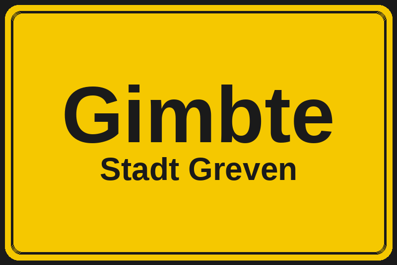 Gimbte (Greven) – Hotels im Stadtteil Ortsschild Gimbte in Greven – Hotels, Pensionen und Ferienwohnungen im Stadtteil