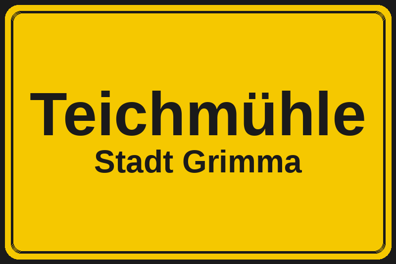 Teichmühle (Grimma) – Hotels im Stadtteil Ortsschild Teichmühle in Grimma – Hotels, Pensionen und Ferienwohnungen im Stadtteil