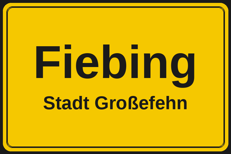 Fiebing (Großefehn) – Hotels im Stadtteil Ortsschild Fiebing in Großefehn – Hotels, Pensionen und Ferienwohnungen im Stadtteil