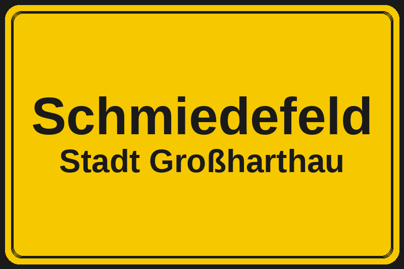 Schmiedefeld (Großharthau) – Hotels im Stadtteil Ortsschild Schmiedefeld in Großharthau – Hotels, Pensionen und Ferienwohnungen im Stadtteil