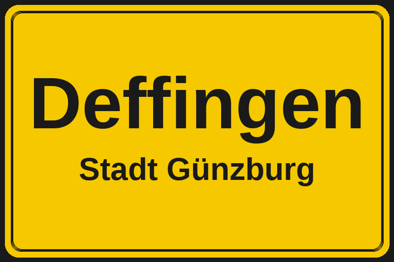 Deffingen (Günzburg) – Hotels im Stadtteil Ortsschild Deffingen in Günzburg – Hotels, Pensionen und Ferienwohnungen im Stadtteil
