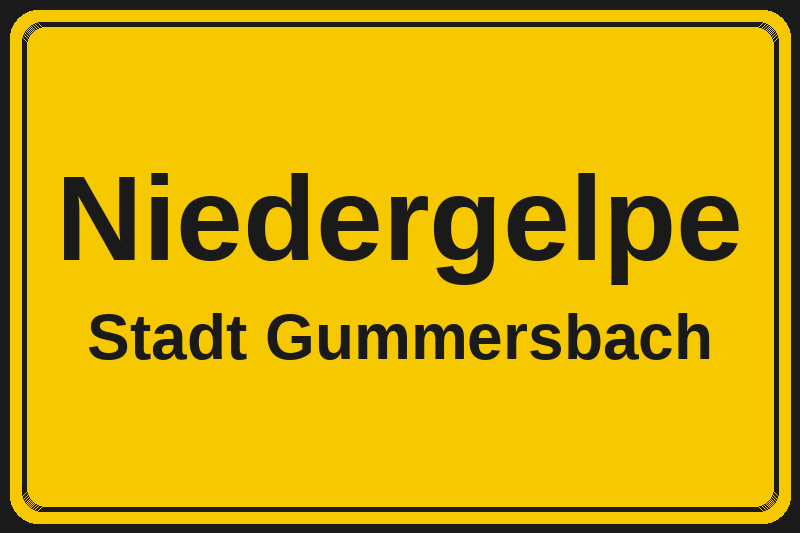 Niedergelpe (Gummersbach) – Hotels im Stadtteil Ortsschild Niedergelpe in Gummersbach – Hotels, Pensionen und Ferienwohnungen im Stadtteil