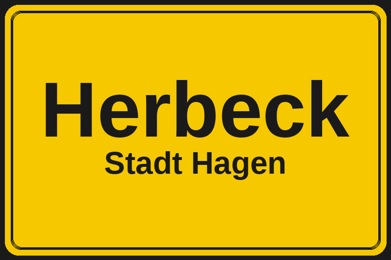 Herbeck (Hagen) – Hotels im Stadtteil Ortsschild Herbeck in Hagen – Hotels, Pensionen und Ferienwohnungen im Stadtteil