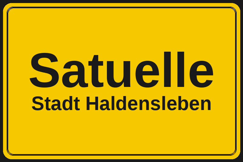 Satuelle (Haldensleben) – Hotels im Stadtteil Ortsschild Satuelle in Haldensleben – Hotels, Pensionen und Ferienwohnungen im Stadtteil
