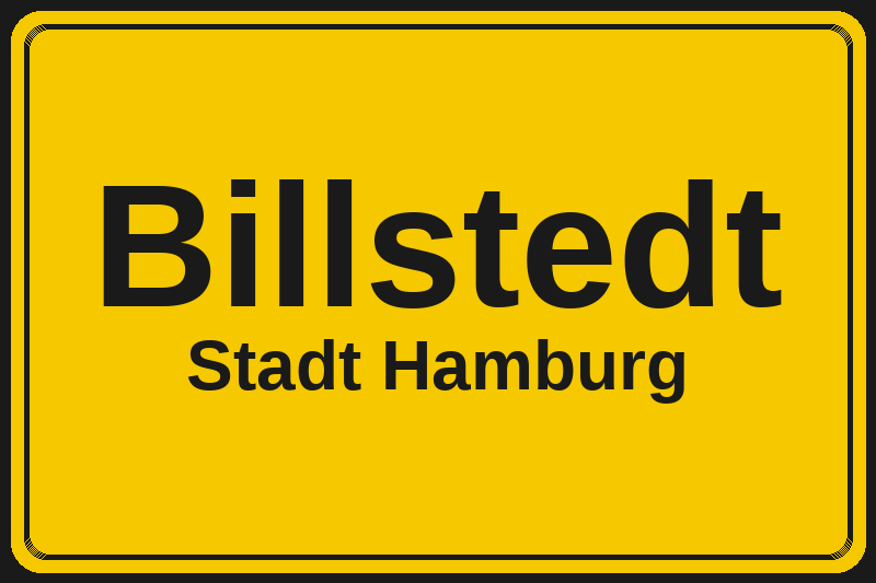 Billstedt (Hamburg) – Hotels im Stadtteil Ortsschild Billstedt in Hamburg – Hotels, Pensionen und Ferienwohnungen im Stadtteil