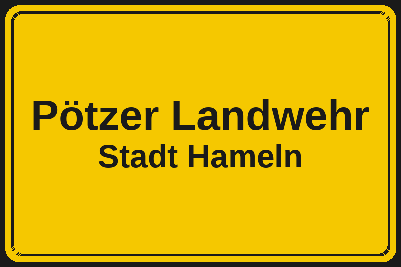 Pötzer Landwehr (Hameln) – Hotels im Stadtteil Ortsschild Pötzer Landwehr in Hameln – Hotels, Pensionen und Ferienwohnungen im Stadtteil