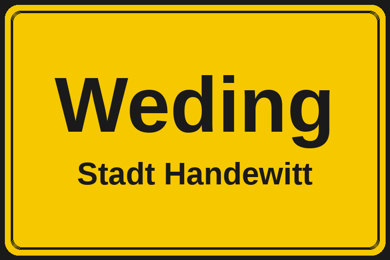 Weding (Handewitt) – Hotels im Stadtteil Ortsschild Weding in Handewitt – Hotels, Pensionen und Ferienwohnungen im Stadtteil