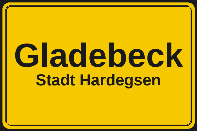 Gladebeck (Hardegsen) – Hotels im Stadtteil Ortsschild Gladebeck in Hardegsen – Hotels, Pensionen und Ferienwohnungen im Stadtteil