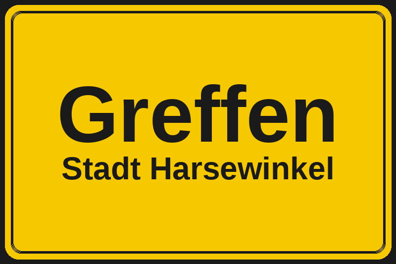Greffen (Harsewinkel) – Hotels im Stadtteil Ortsschild Greffen in Harsewinkel – Hotels, Pensionen und Ferienwohnungen im Stadtteil