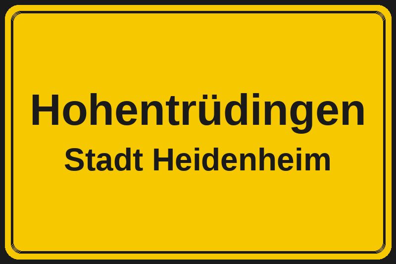 Hohentrüdingen (Heidenheim) – Hotels im Stadtteil Ortsschild Hohentrüdingen in Heidenheim – Hotels, Pensionen und Ferienwohnungen im Stadtteil