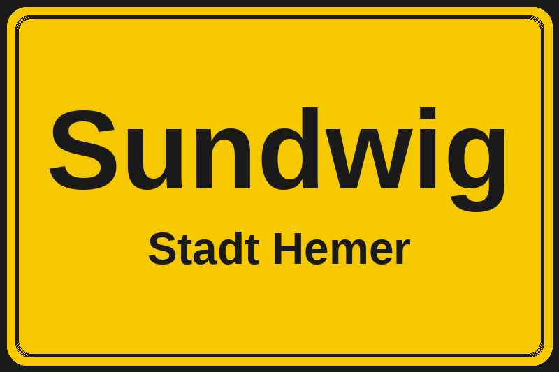 Sundwig (Hemer) – Hotels im Stadtteil Ortsschild Sundwig in Hemer – Hotels, Pensionen und Ferienwohnungen im Stadtteil