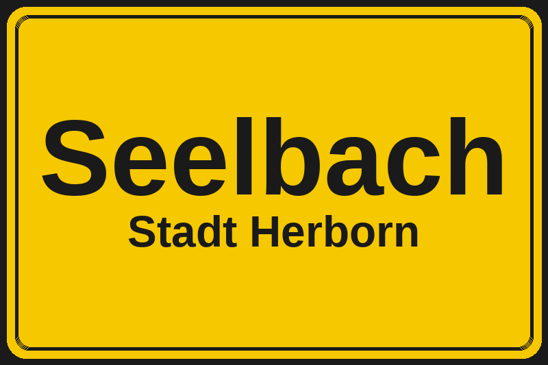 Seelbach (Herborn) – Hotels im Stadtteil Ortsschild Seelbach in Herborn – Hotels, Pensionen und Ferienwohnungen im Stadtteil