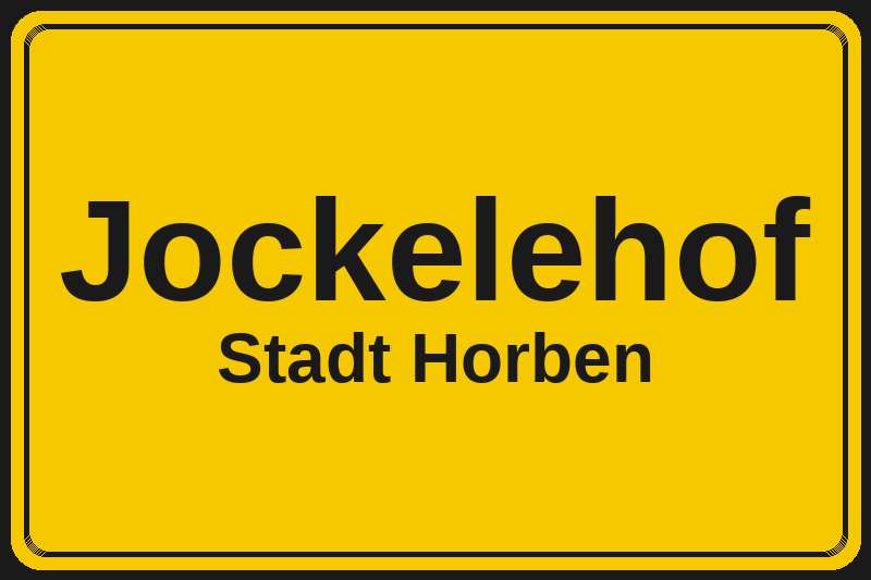 Ortsschild Jockelehof in Horben – Hotels, Pensionen und Ferienwohnungen im Stadtteil