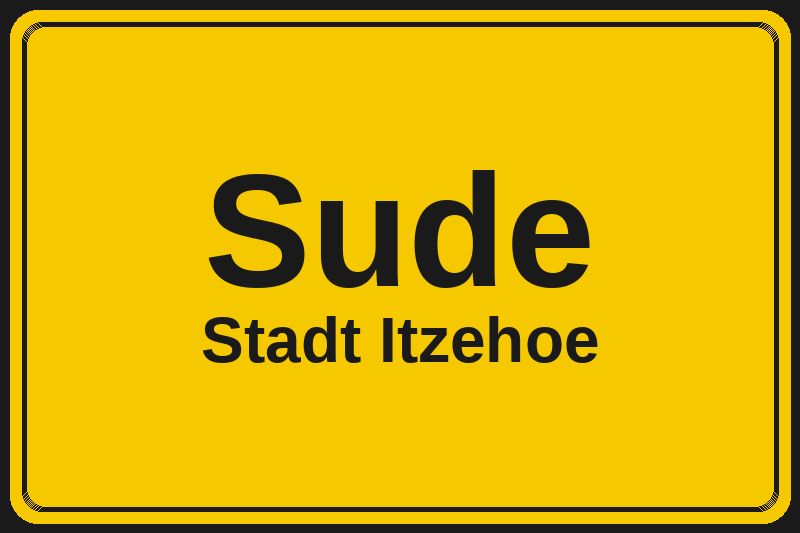 Sude (Itzehoe) – Hotels im Stadtteil Ortsschild Sude in Itzehoe – Hotels, Pensionen und Ferienwohnungen im Stadtteil