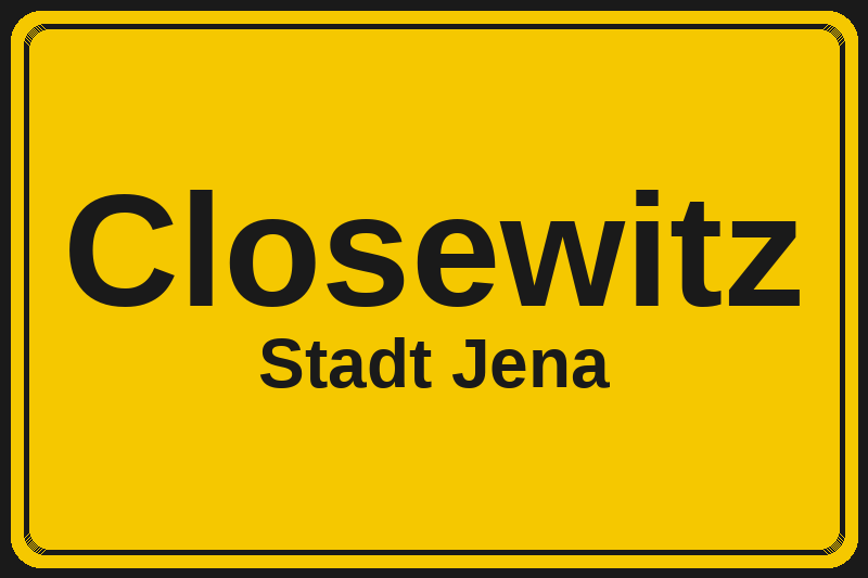Closewitz (Jena) – Hotels im Stadtteil Ortsschild Closewitz in Jena – Hotels, Pensionen und Ferienwohnungen im Stadtteil