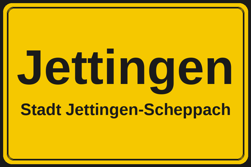 Jettingen (Jettingen-Scheppach) – Hotels im Stadtteil Ortsschild Jettingen in Jettingen-Scheppach – Hotels, Pensionen und Ferienwohnungen im Stadtteil