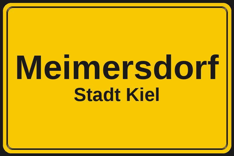 Meimersdorf (Kiel) – Hotels im Stadtteil Ortsschild Meimersdorf in Kiel – Hotels, Pensionen und Ferienwohnungen im Stadtteil
