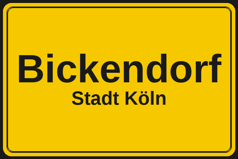 Bickendorf (Köln) – Hotels im Stadtteil Ortsschild Bickendorf in Köln – Hotels, Pensionen und Ferienwohnungen im Stadtteil