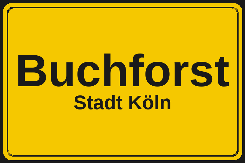 Buchforst (Köln) – Hotels im Stadtteil Ortsschild Buchforst in Köln – Hotels, Pensionen und Ferienwohnungen im Stadtteil
