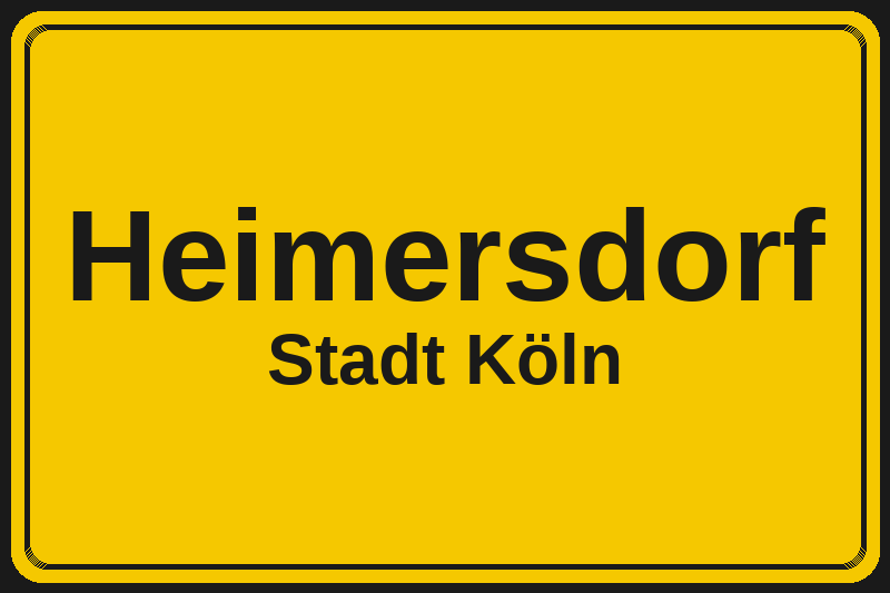 Heimersdorf (Köln) – Hotels im Stadtteil Ortsschild Heimersdorf in Köln – Hotels, Pensionen und Ferienwohnungen im Stadtteil