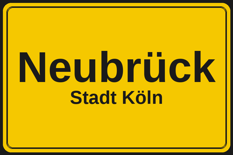 Neubrück (Köln) – Hotels im Stadtteil Ortsschild Neubrück in Köln – Hotels, Pensionen und Ferienwohnungen im Stadtteil